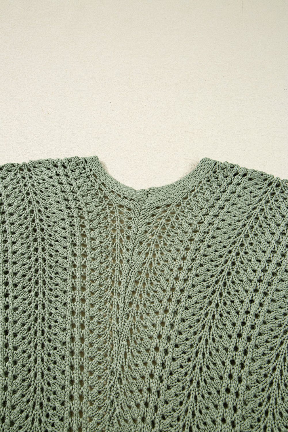 KaleaBoutique Stylish Scalloped Edge Eyelet Knit Batwing Sleeve Cardigan - KaleaBoutique.com