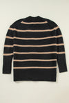 Buttoned V Neck Drop Shoulder Loose Cardigan - KaleaBoutique.com