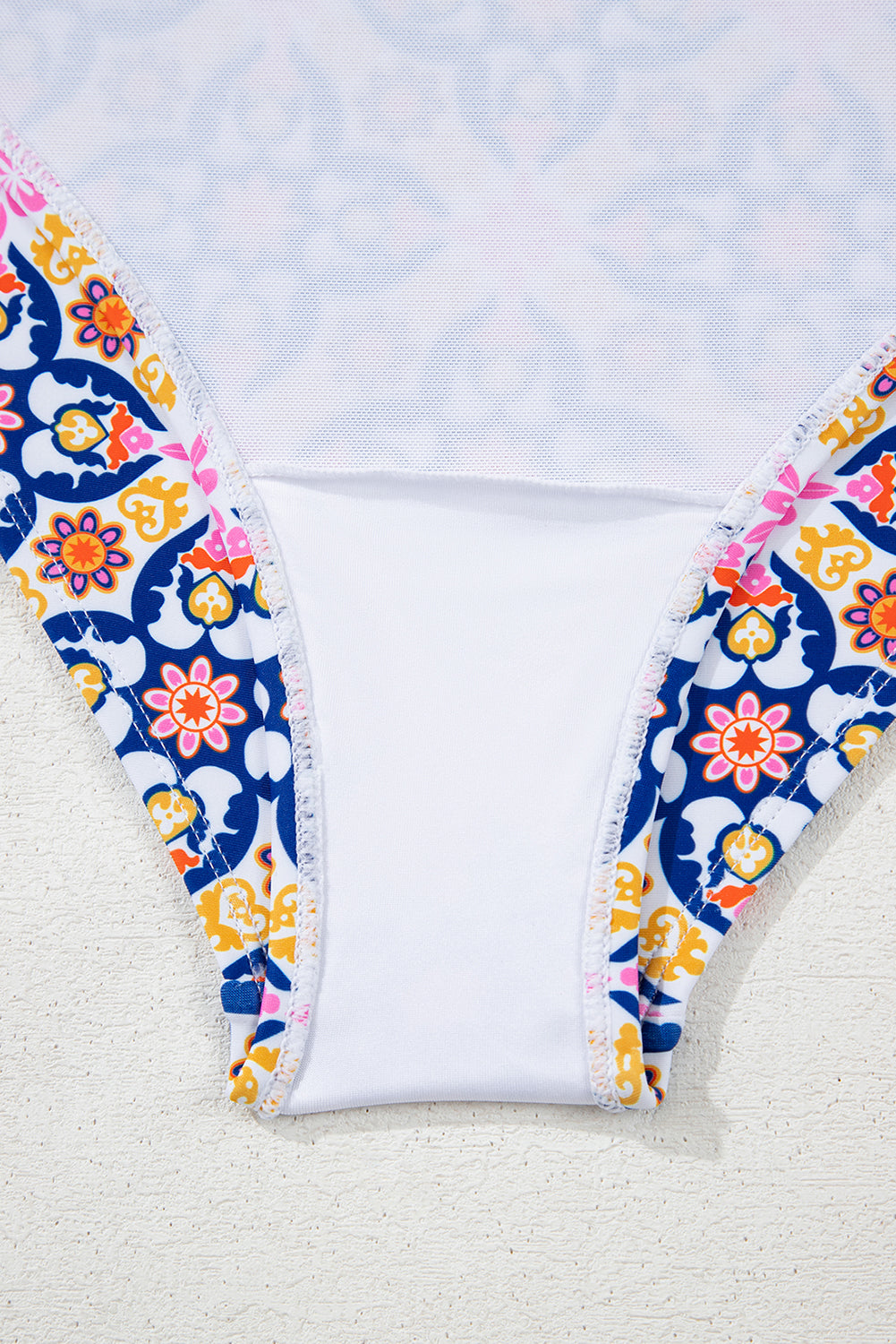 Floral Print V-Neck One-Piece Swimsuit by Kalea Boutique - KaleaBoutique.com