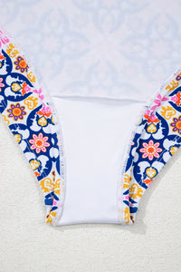 Floral Print V-Neck One-Piece Swimsuit by Kalea Boutique - KaleaBoutique.com