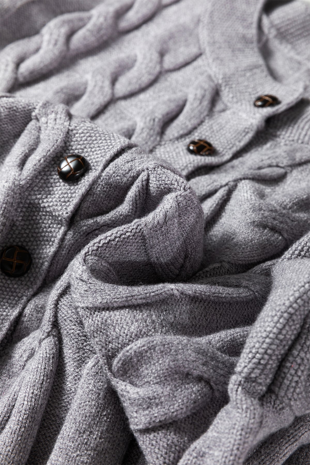 KaleaBoutique Comfortable High Cable Knit Cardigan Sweater - KaleaBoutique.com
