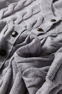 KaleaBoutique Comfortable High Cable Knit Cardigan Sweater - KaleaBoutique.com