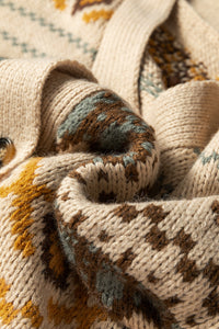 KaleaBoutique Stylish Western Pattern Knitted Button V Neck Cardigan Sweater - KaleaBoutique.com
