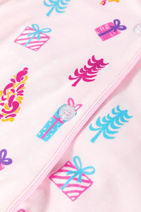 KaleaBoutique Comfortable Christmas Twinkle Tree Print Shirt Sleep Dress - KaleaBoutique.com