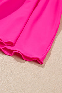 KaleaBoutique Stylish V Neck Ruffled Hem Floral Bottom Tankini 2 Piece Set - KaleaBoutique.com
