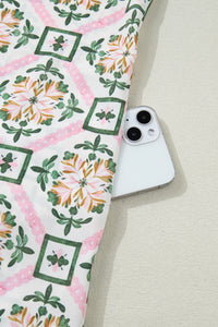 KaleaBoutique Stylish Boho Geometric Flower Print Short Sleeve Loose Mini Dress - KaleaBoutique.com