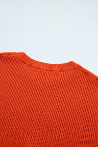 Drop Shoulder Long Sleeve Round Neck Halloween Sweater - KaleaBoutique.com