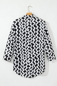 Print Loose Fit Open Front Beach Cover Up - KaleaBoutique.com