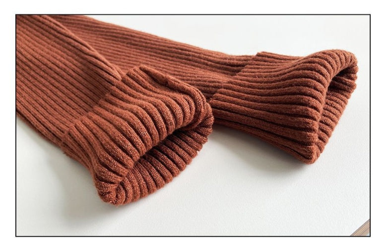 Women's Ribbed Square-Neck Long-Sleeve Pullover Top - KaleaBoutique.com