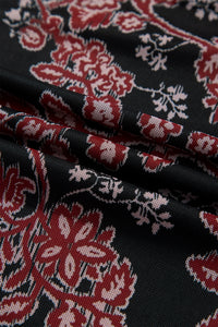 KaleaBoutique Stylish Retro Floral Print Long Sleeve Casual Mesh Dress - KaleaBoutique.com