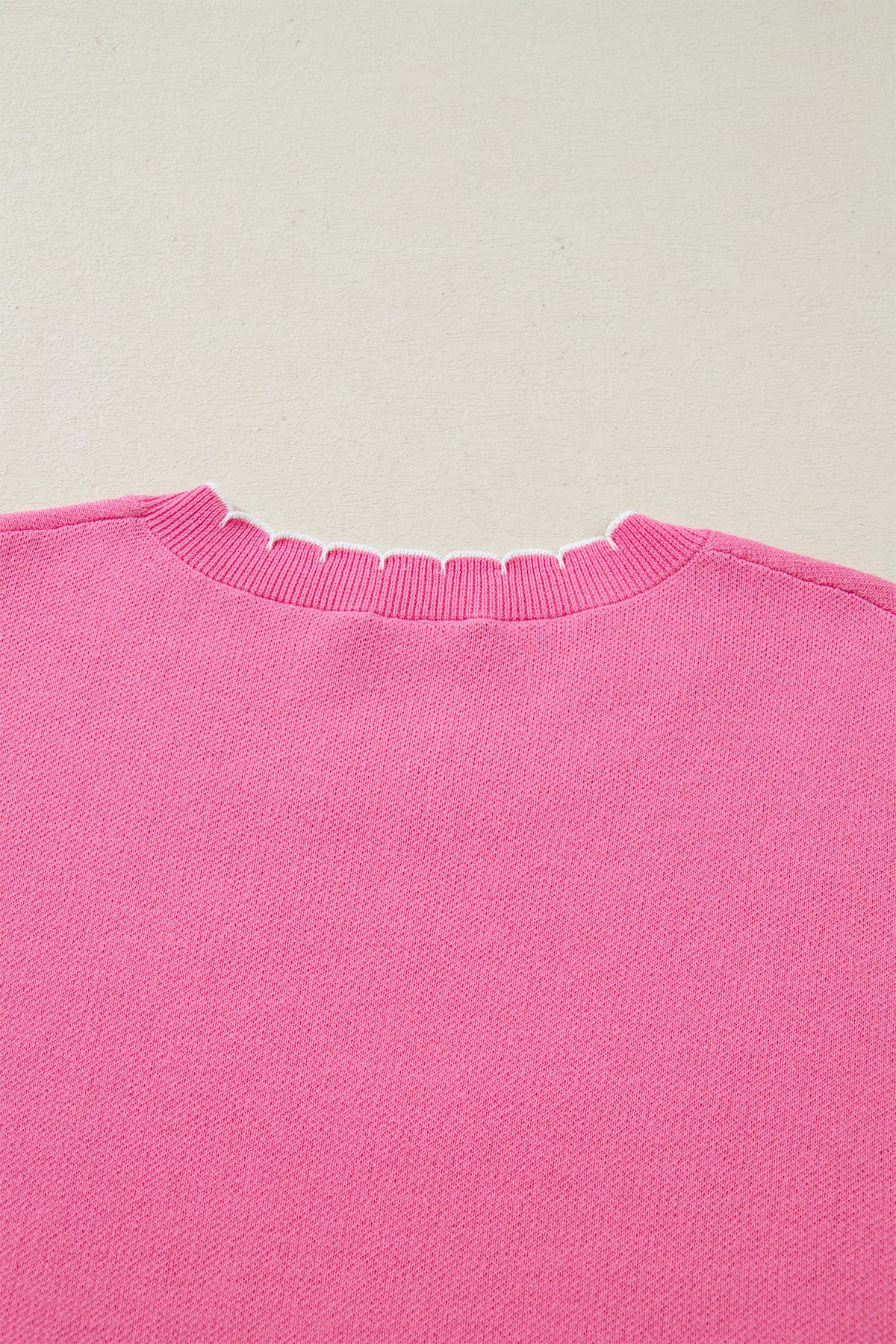 KaleaBoutique Stylish Big Ribbon Bow Print Contrast Stitch Trim Drop Shoulder Sweater - KaleaBoutique.com