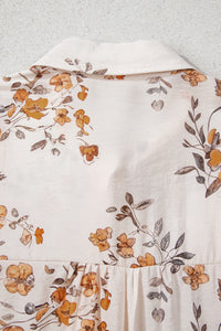KaleaBoutique Stylish Floral Printed Silky Button Up Long Sleeve Shirt - KaleaBoutique.com