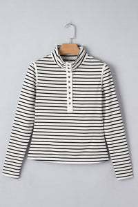KaleaBoutique Stylish Comfortable Ribbed Knit Half Button Long Sleeve Slim Top - KaleaBoutique.com