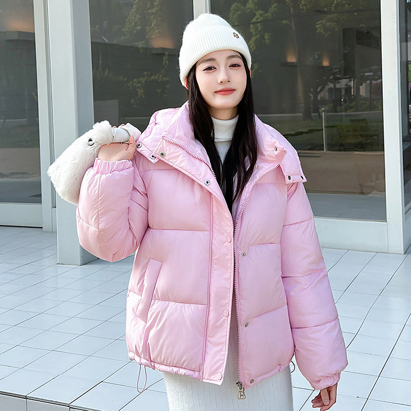 Women’s Relaxed Hooded Zip-Up Puffer Coat - KaleaBoutique.com