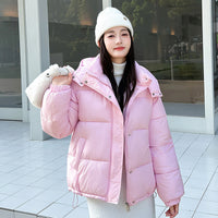 Women’s Relaxed Hooded Zip-Up Puffer Coat - KaleaBoutique.com