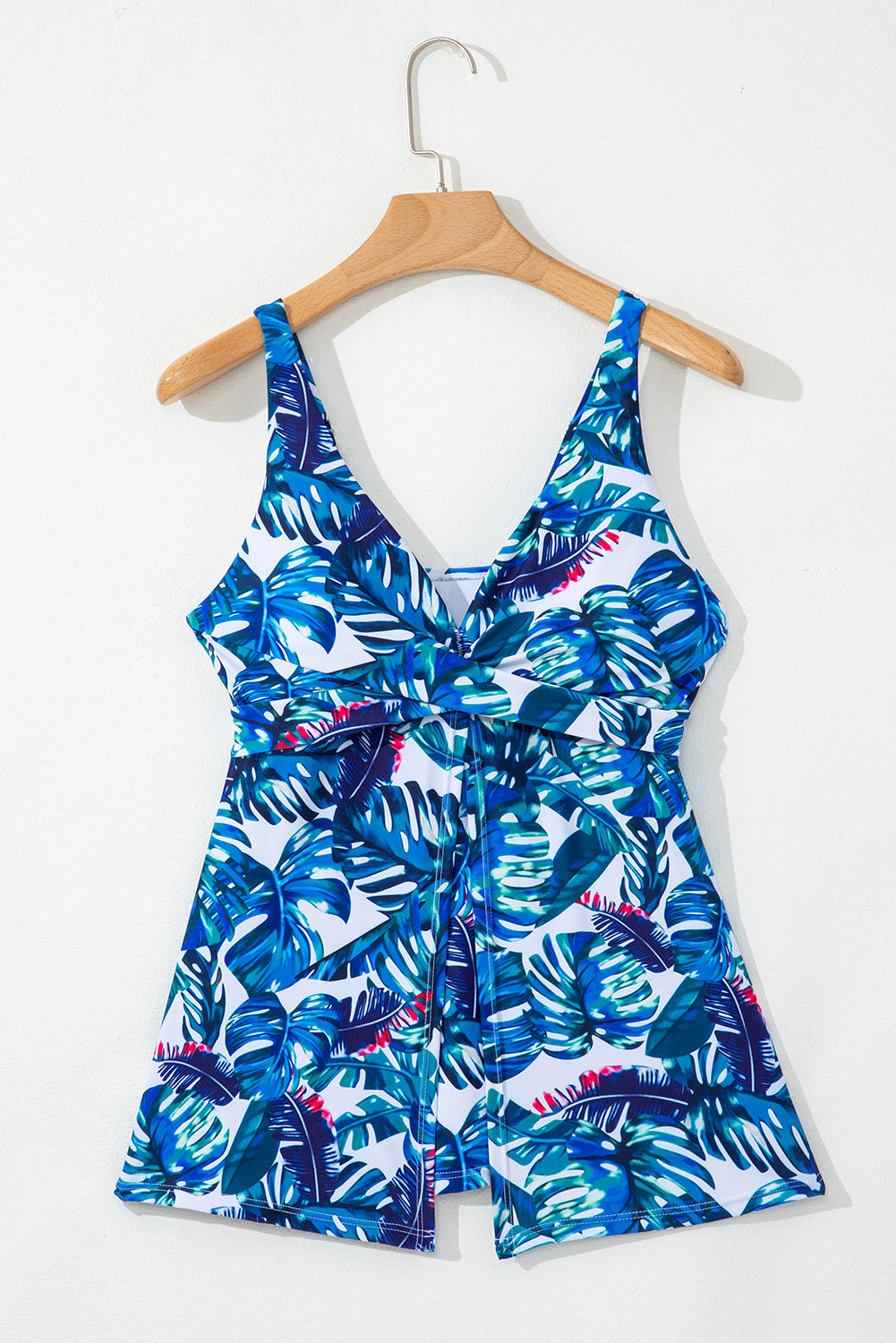 KaleaBoutique Beautiful Floral Print Padded V Neck Tankini Top - KaleaBoutique.com