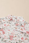KaleaBoutique Floral Long Sleeve High Neck Sheath Mesh Top - KaleaBoutique.com