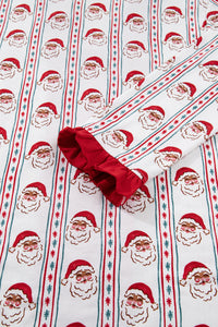 KaleaBoutique Stylish Santa & Stripes Ruffle PJ Set - KaleaBoutique.com