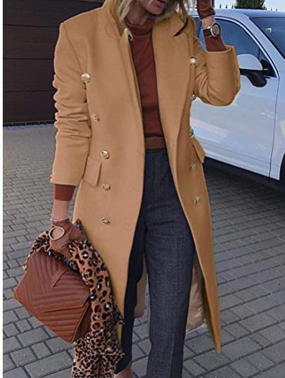 Mid-length Woolen Women's Coat - KaleaBoutique.com