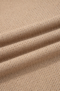 KaleaBoutique Comfortable Horse Shoe Pattern Contrast Trim Short Sleeve Sweater - KaleaBoutique.com