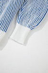 KaleaBoutique Stylish Striped Textured Knit Contrast Edge Loose Sweater - KaleaBoutique.com