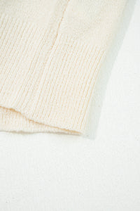 KaleaBoutique Comfortable Striped Buttoned Front V Neck Drop Shoulder Cardigan Sweater - KaleaBoutique.com