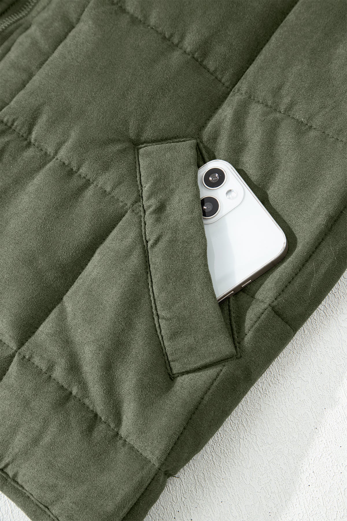 Zip-Up Pocket Quilted Jacket - KaleaBoutique.com