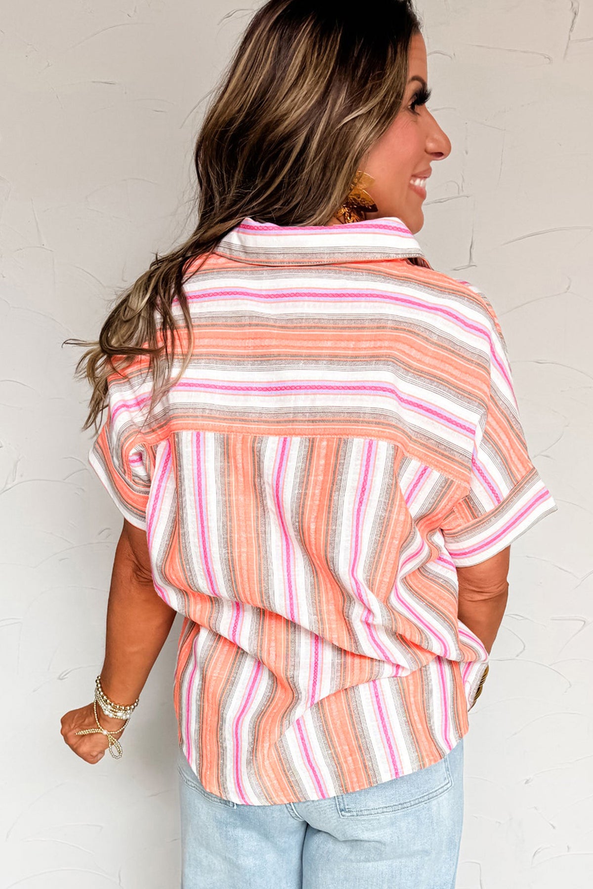 KaleaBoutique Stylish Button up Short Sleeve Shirt - KaleaBoutique.com