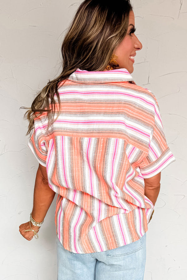 KaleaBoutique Stylish Button up Short Sleeve Shirt - KaleaBoutique.com
