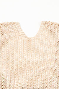 Hollow-out Bracelet Sleeve Knit Cardigan - KaleaBoutique.com