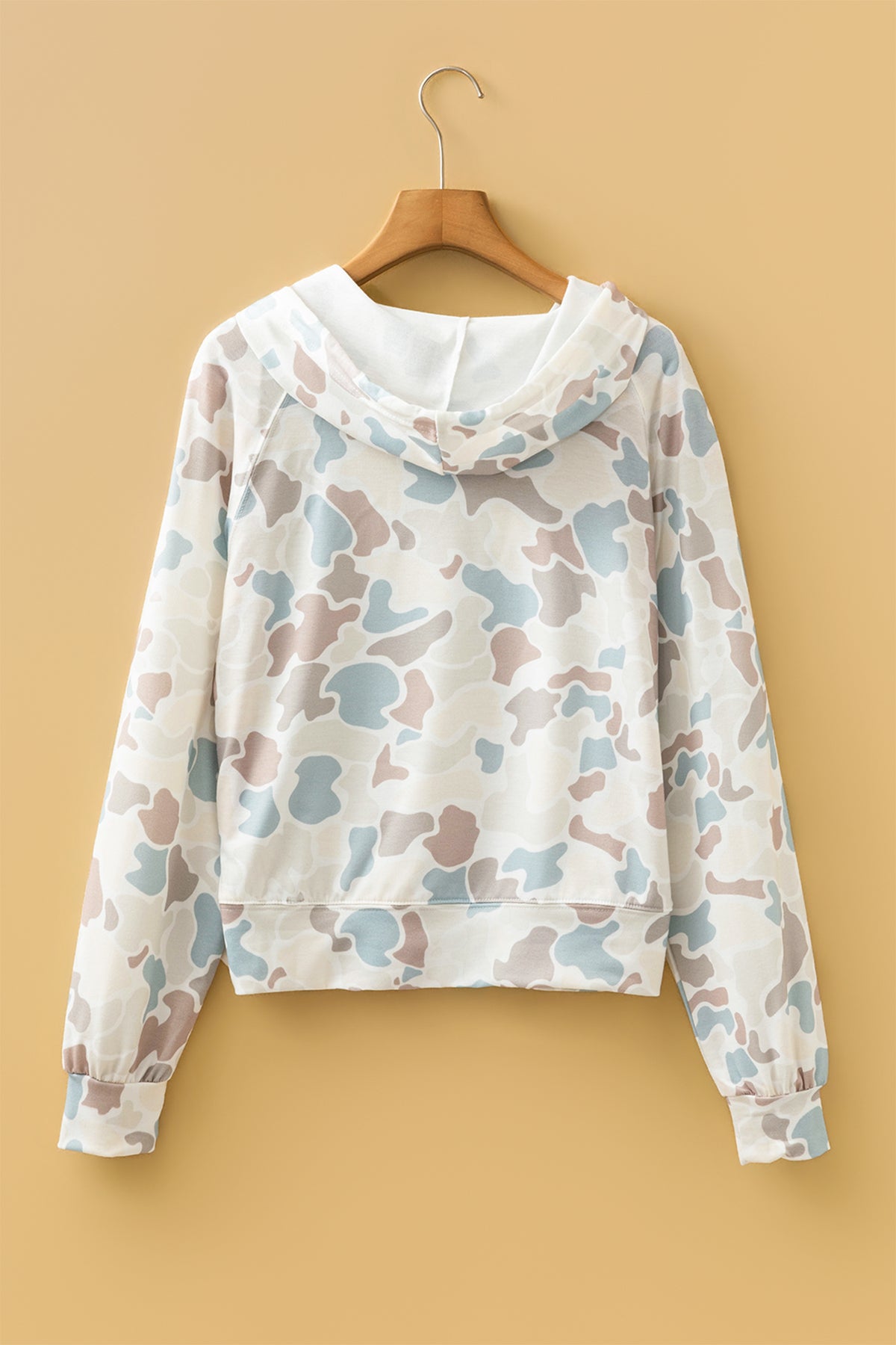 KaleaBoutique Stylish Camouflage Print Relaxed Drawstring Hoodie - KaleaBoutique.com