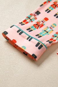 KaleaBoutique Comfortable Nutcracker March Long Sleeve Button Up 2pcs Pajama Short Set - KaleaBoutique.com