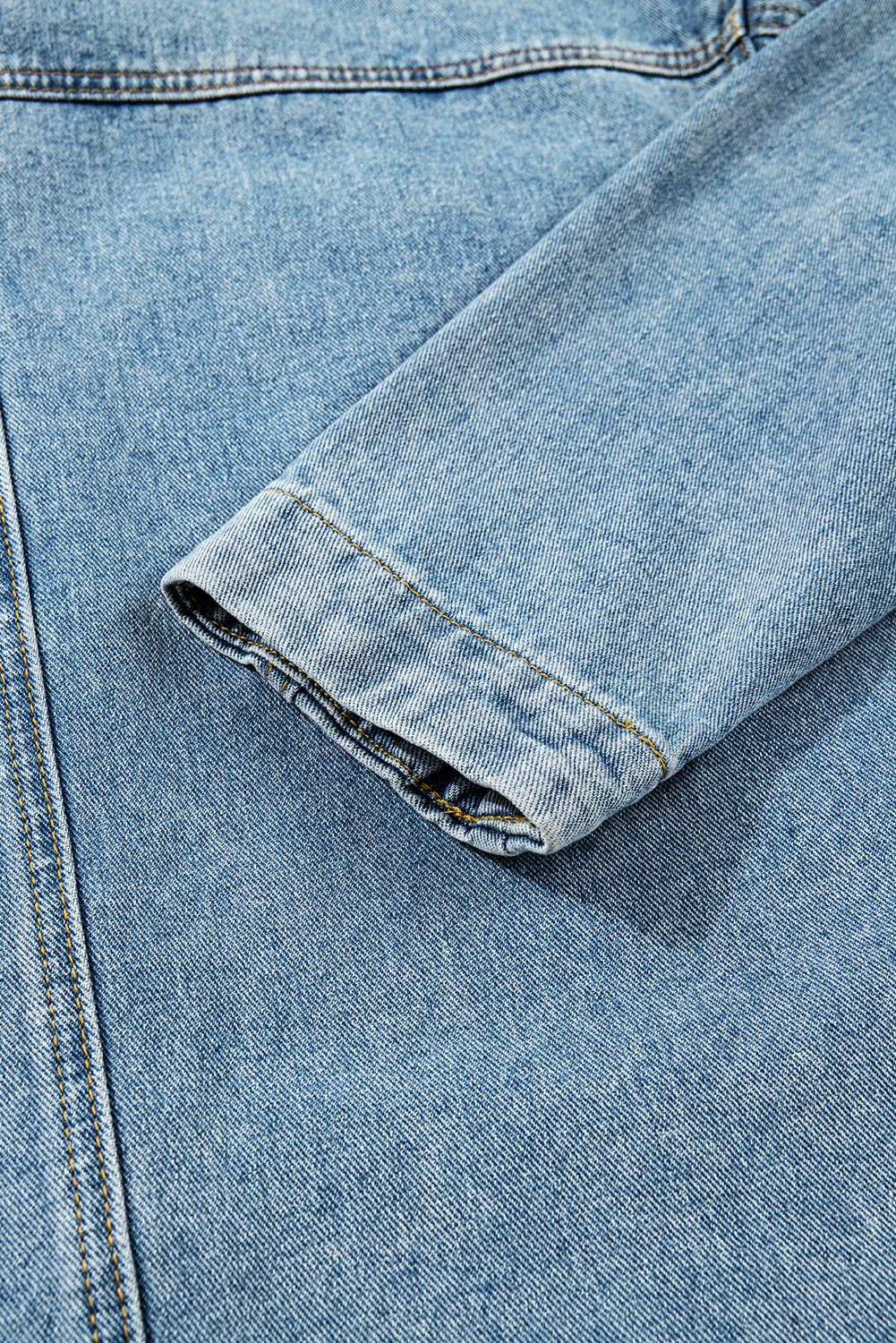 Multi Patched Pockets Side Tie up Boyfriend Style Denim Jacket - KaleaBoutique.com