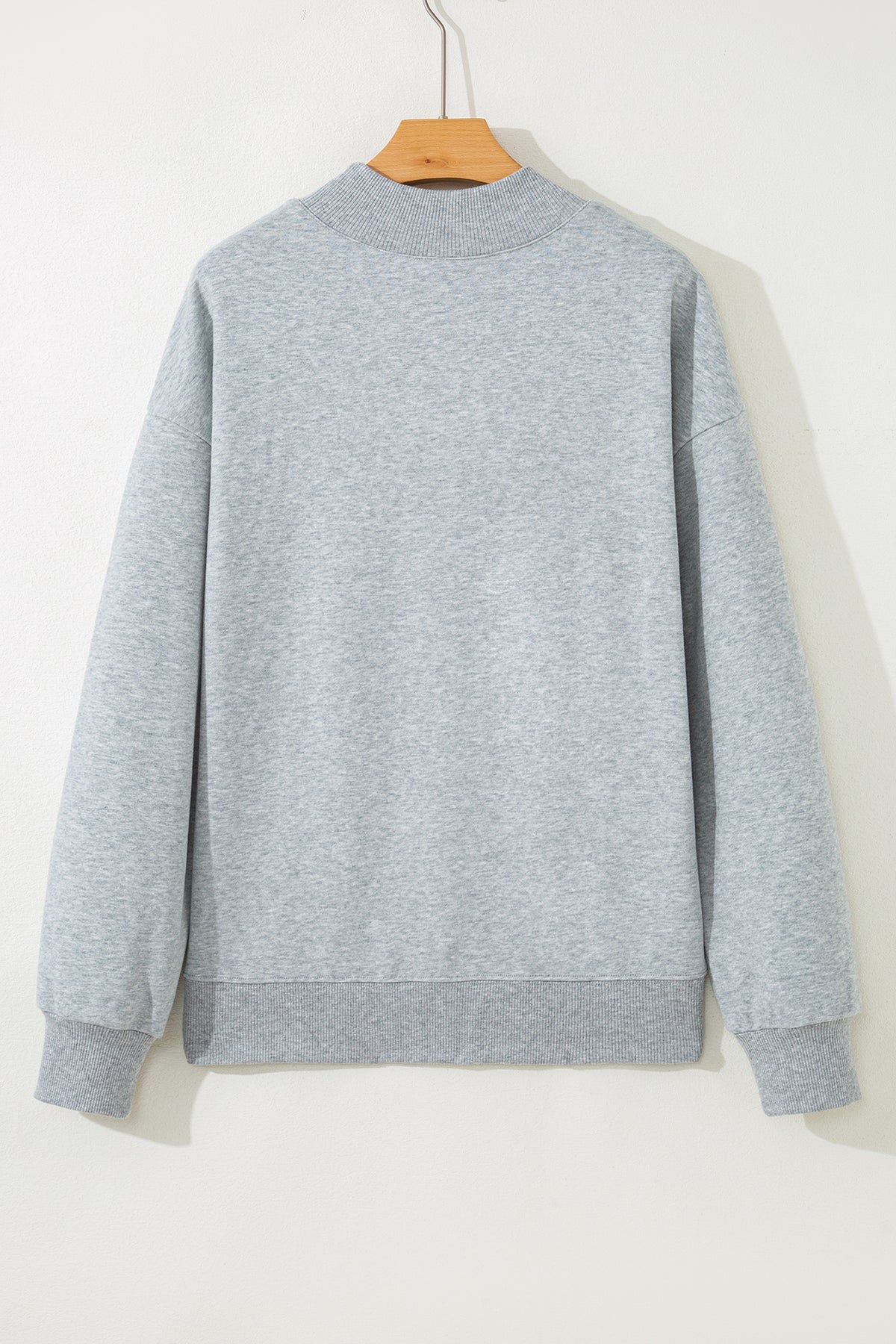 Solid Color Oversized Mock Neck Sweatshirt - KaleaBoutique.com