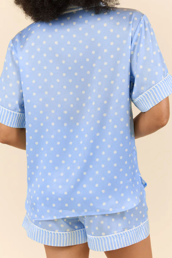 KaleaBoutique Stylish Dotted Print Soft Short Pajama Set - KaleaBoutique.com