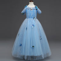 Princess Dress Inserted Beads Bright Silk Performance Dress - KaleaBoutique.com