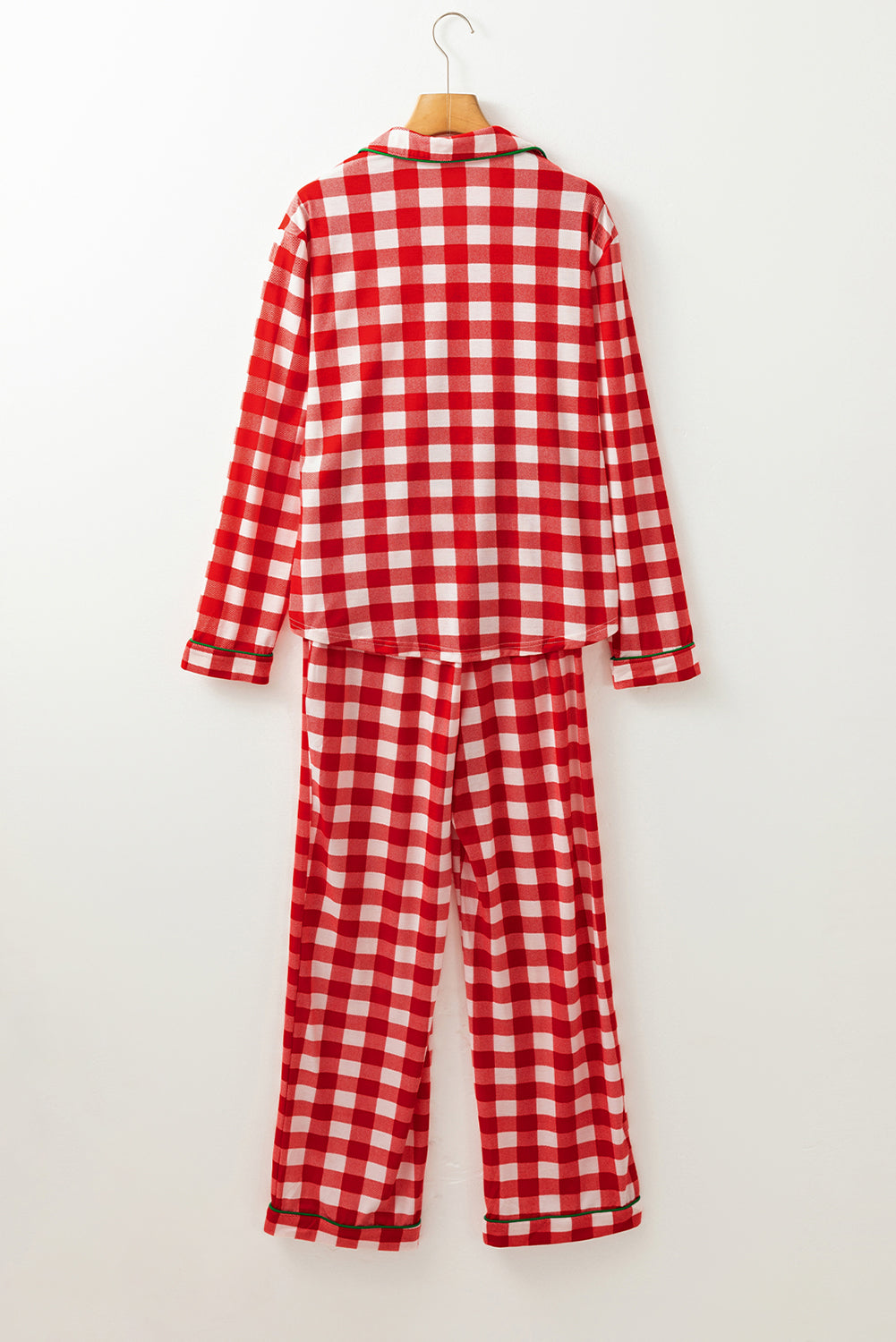 KaleaBoutique Stylish Christmas Plaid Print Shirt and Pants Pajama Set - KaleaBoutique.com