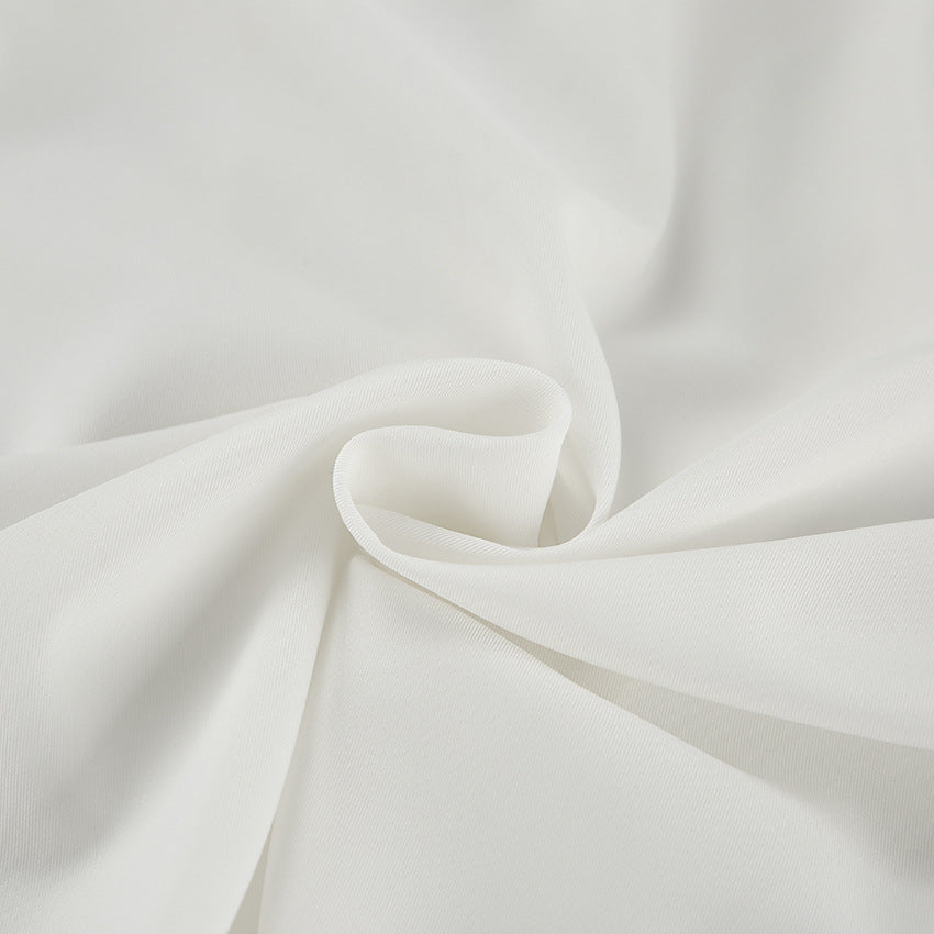 Women's Button-Front Blouse with Pleated Flared Cuffs