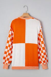 KaleaBoutique Stylish Checkered Open Front Drop Shoulder Cardigan - KaleaBoutique.com