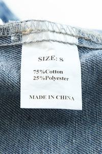 KaleaBoutique Stylish Aztec Print Frayed Hem Denim Jacket - KaleaBoutique.com