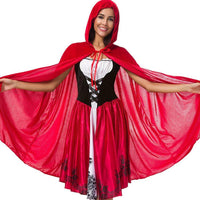 Halloween New Skull Print Witch Long Vampire Costume, Queen Dress Costume - KaleaBoutique.com