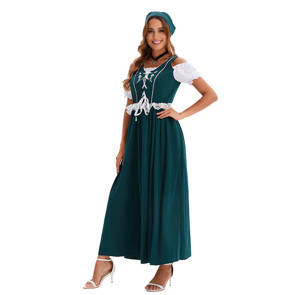 Women's Beer Festival Clothing Multi-color Length Dress - KaleaBoutique.com