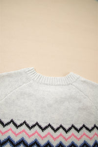 KaleaBoutique Stylish Geometric Button Up Sweater Cardigan - KaleaBoutique.com