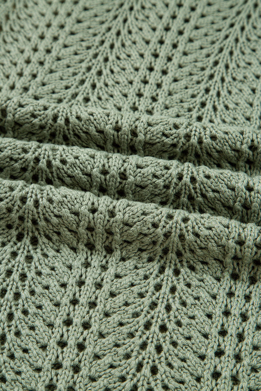 KaleaBoutique Stylish Scalloped Edge Eyelet Knit Batwing Sleeve Cardigan - KaleaBoutique.com