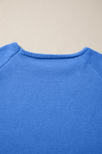Solid Color Knit Loose Bracelet Sleeve Dolman Sweater - KaleaBoutique.com