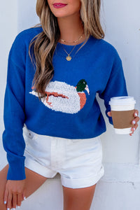 Drop Shoulder Long Sleeve Sweater - KaleaBoutique.com
