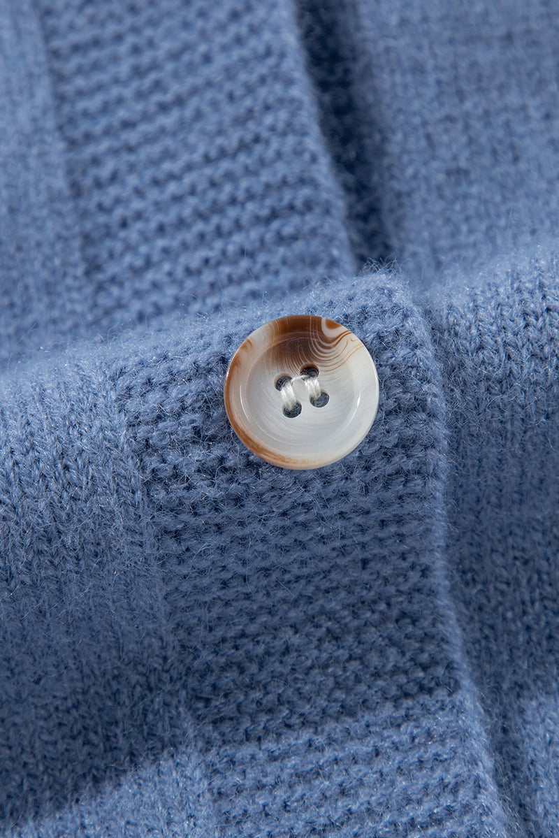 KaleaBoutique Textured Knit Pearl Beaded Button Up Cardigan - KaleaBoutique.com