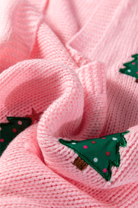 KaleaBoutique Comfortable Christmas Tree Print Open Front Drop Shoulder Midi Cardigan - KaleaBoutique.com