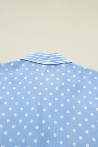 KaleaBoutique Stylish Dotted Print Soft Short Pajama Set - KaleaBoutique.com