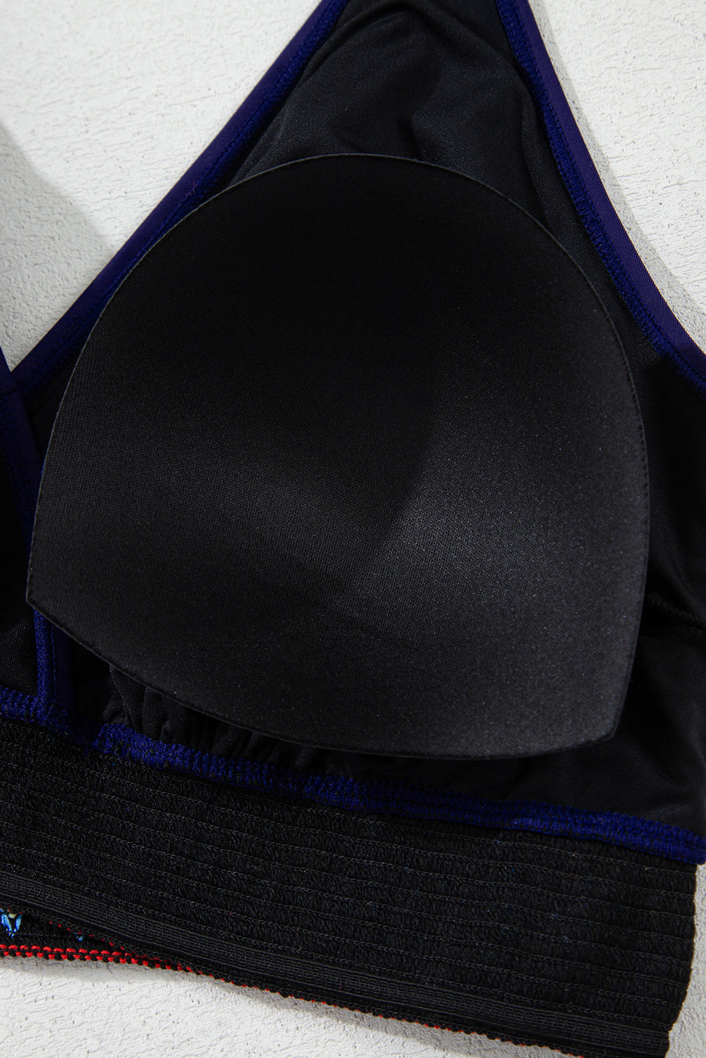 Embroidered Trim Wrap Tie Knot Plus Size High Waisted Bikini - KaleaBoutique.com